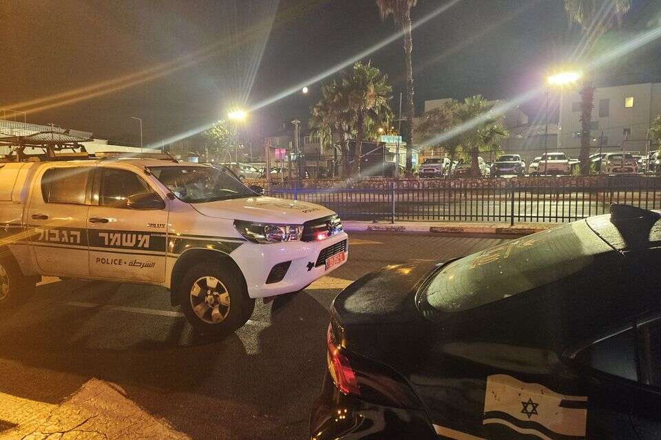 זירת האירוע ברחוב חיל השיריון בתל אביב , דוברות המשטרה