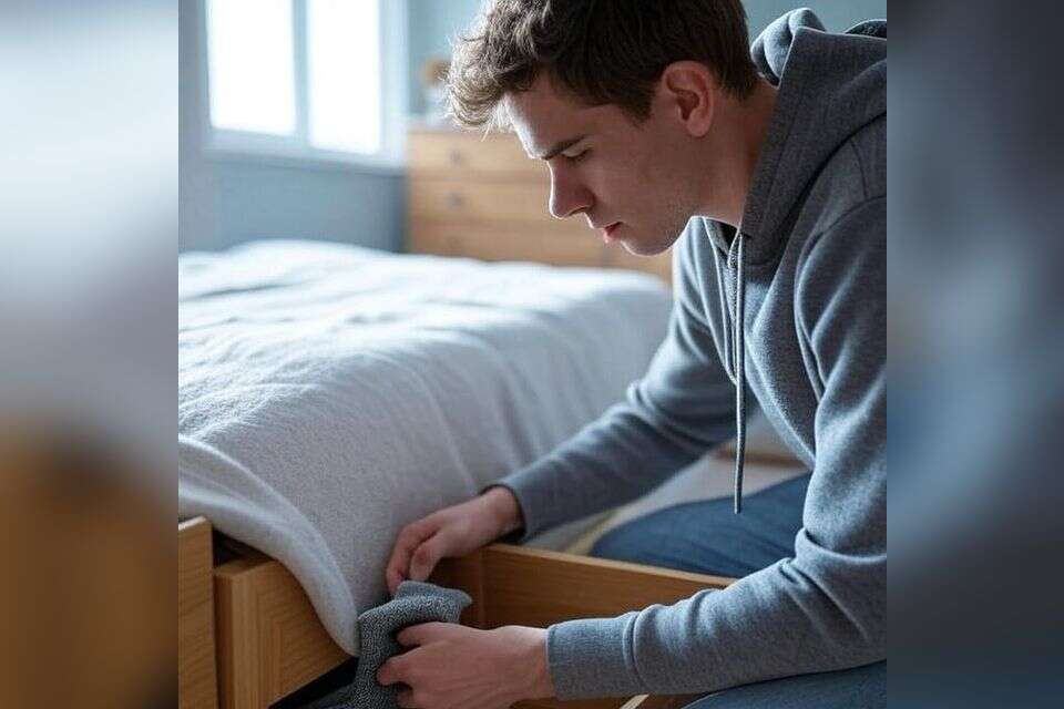 פרץ לדירה וגנב גרביים , גרוק, אילוסטרציה