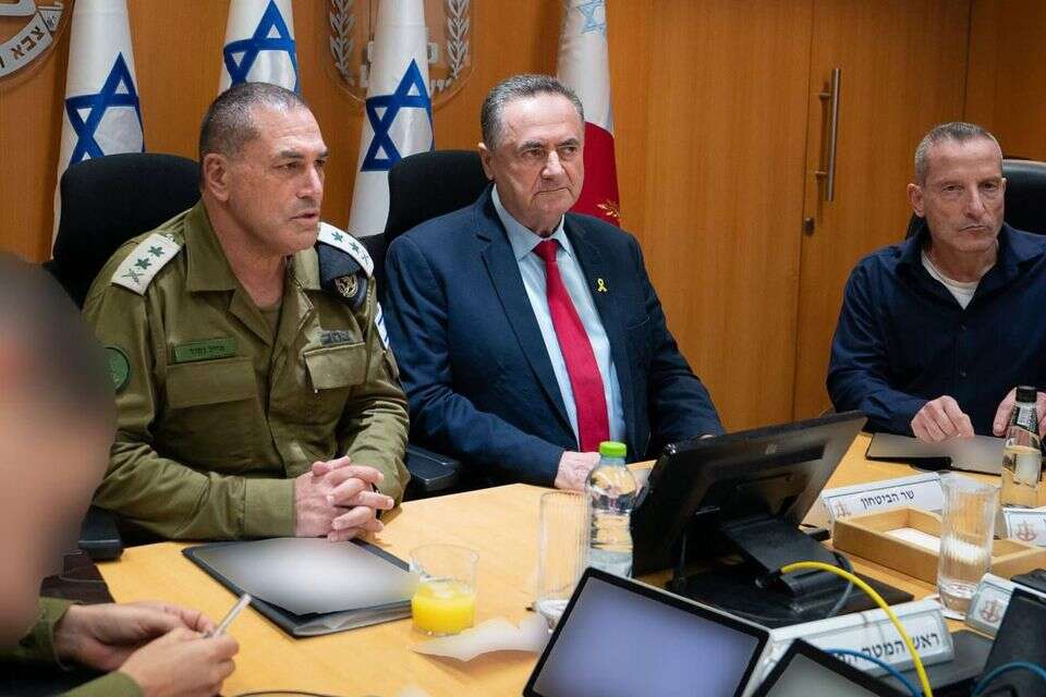 שר הביטחון כ"ץ והרמטכ''ל זמיר , אריאל חרמוני, משרד הביטחון