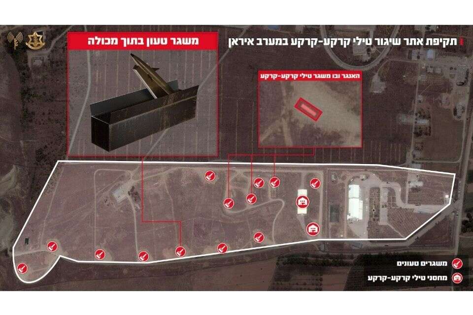 תקיפת אתר שיגור טילי קרקע-קרקע במערב איראן , דובר צה"ל