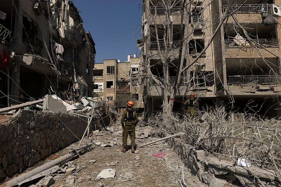 זירת נפילה ברמת גן , GettyImages