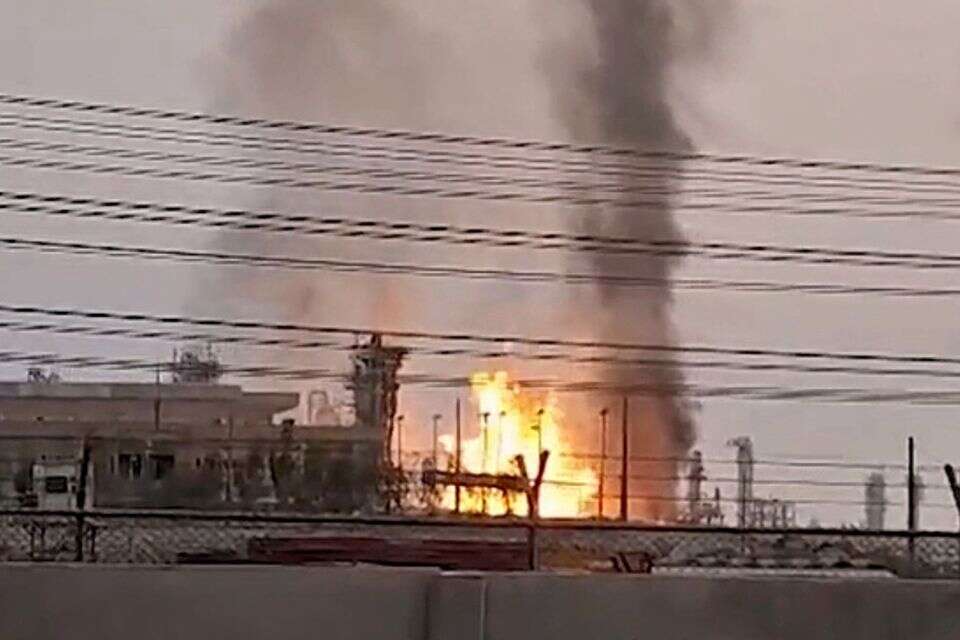 אש באחד ממתקני הגז באיראן , רשתות ערביות