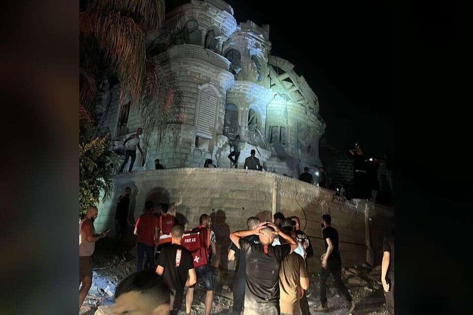 הבית בטמרה שנהרס בתקיפה , ללא
