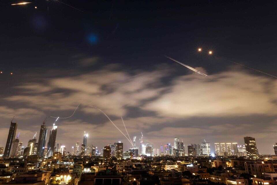 יירוט טילים איראניים מעל תל אביב , אי. אף. פי