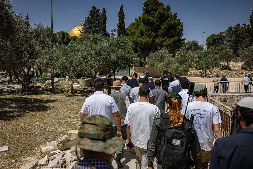 מתפללים יהודים בהר הבית , יונתן זינדל/פלאש90
