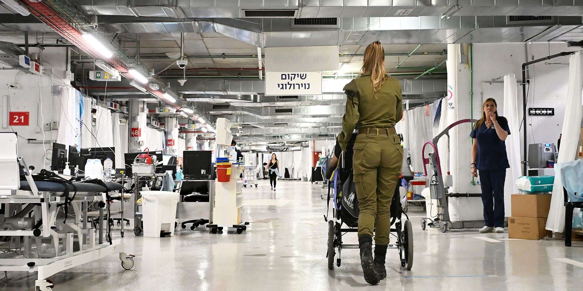 המתחם התת־קרקעי שהוקם בחניון שיבא. "כעת האזעקות הן רק רעשי רקע" , אפרת אשל