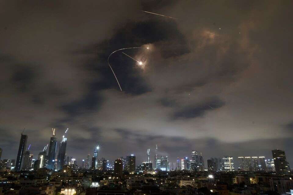 ירי טילים איראניים לעבר ישראל , AP