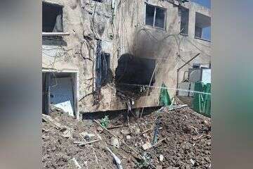 כטב"ם ששוגר מאיראן פגע במבנה בבית שאן  , מד"א