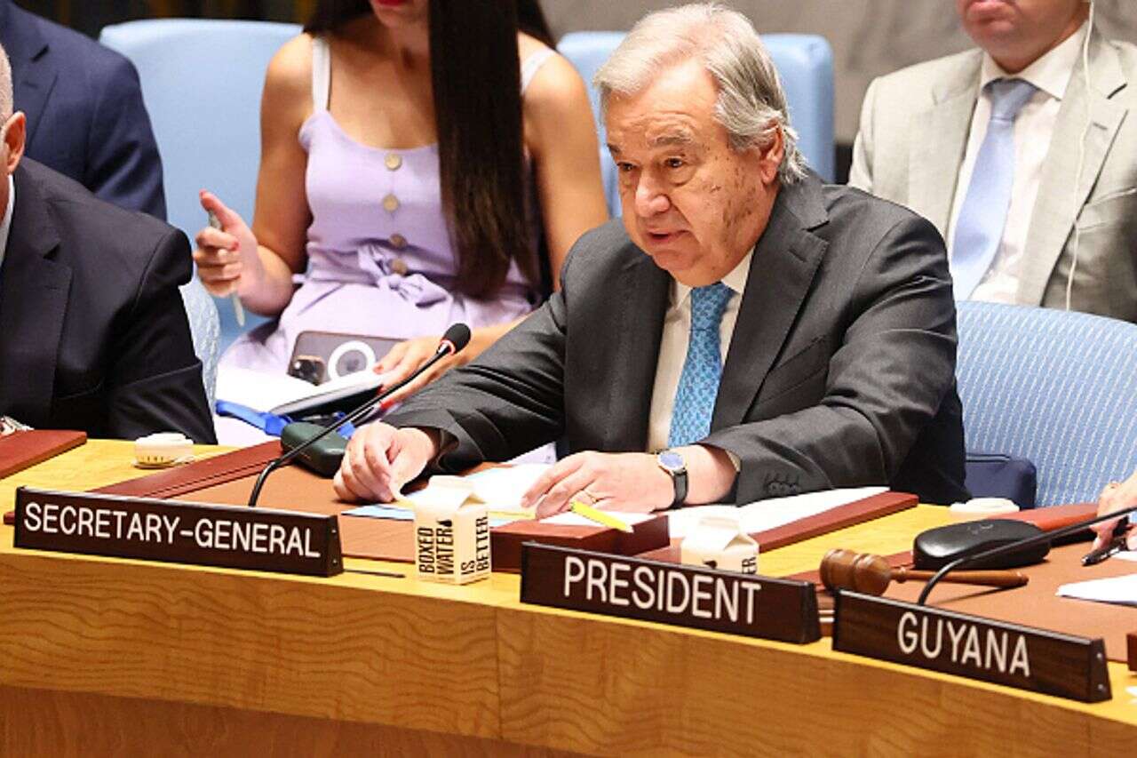 After adding Israel to the blacklist: Israel freezes relations with the UN Secretary General