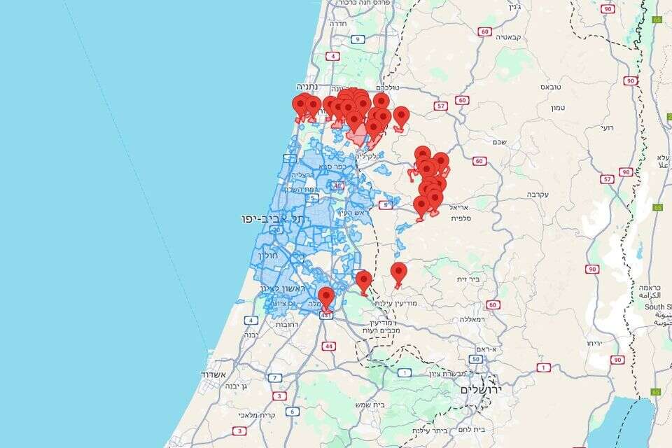 אזעקות ברחבי הארץ , ללא