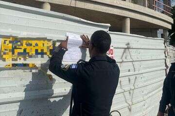 צו סגירה לאתר בנייה בחדרה , דוברות המשטרה