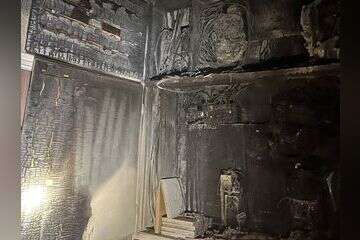 שריפה פרצה בקומה השנייה של בניין מגורים בערד , דוברות כיבוי והצלה