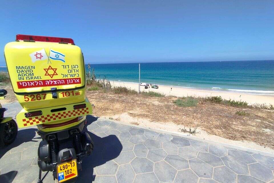 חוף הים באשקלון , תיעוד מבצעי מד"א
