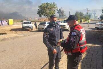 שריפה סמוך לישוב חוקוק , דוברות המשטרה