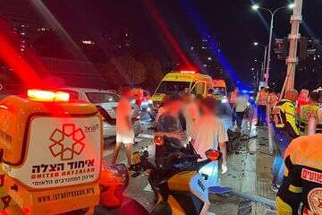 תאונה באשדוד: 3 פצועים בהתנגשות בין שני רכבים , דוברות איחוד הצלה
