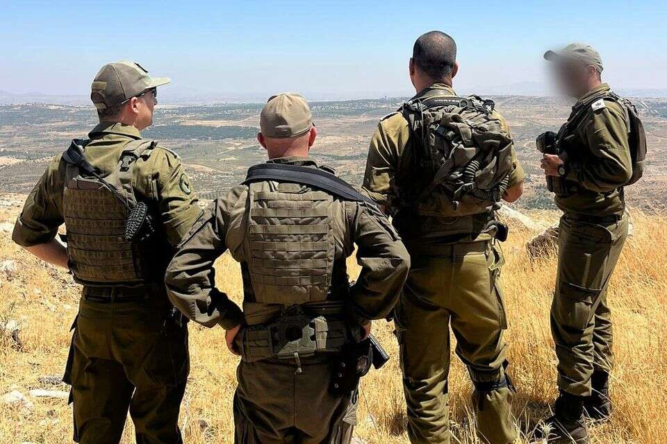 פקד אוגדה 210, תת-אלוף יאיר פלאי בסיור בדרום סוריה , דובר צה"ל