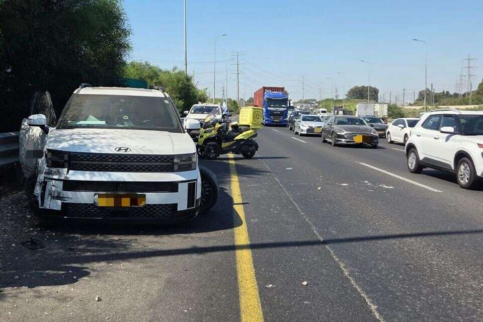 תאונת דרכים לאחר אירוע לבבי , מד"א
