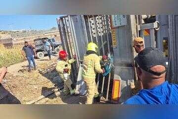 זירת התאונה בבקעת הירדן , תיעוד מבצעי כבאות והצלה יו"ש