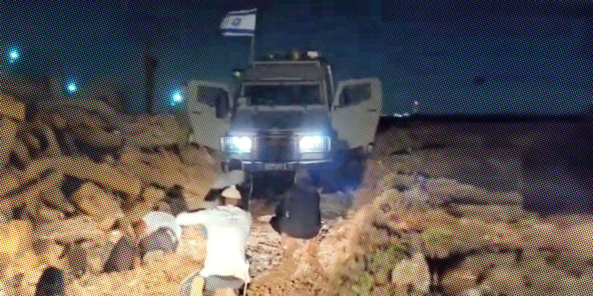 הג'יפ של המג"ד ג' מול נערי הגבעות, בשישי שעבר , ללא