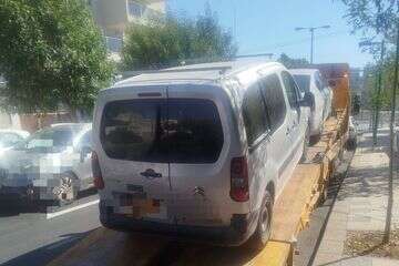 רכב העצור שהושבת בקריית אתא , דוברות המשטרה