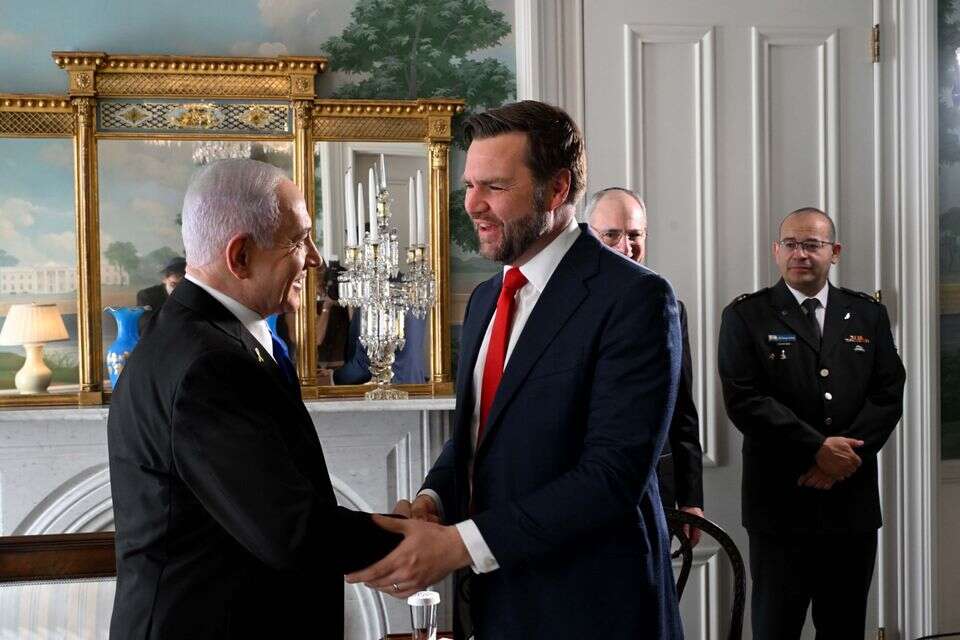 ראש הממשלה נתניהו נפגש עם סגן נשיא ארה"ב ואנס , אבי אוחיון/ לע״מ