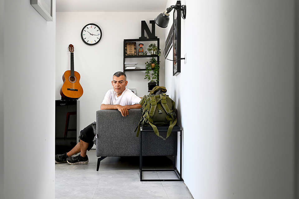 מוטי ביחידת הדיוק של בנו נדב ז"ל , אפרת אשל