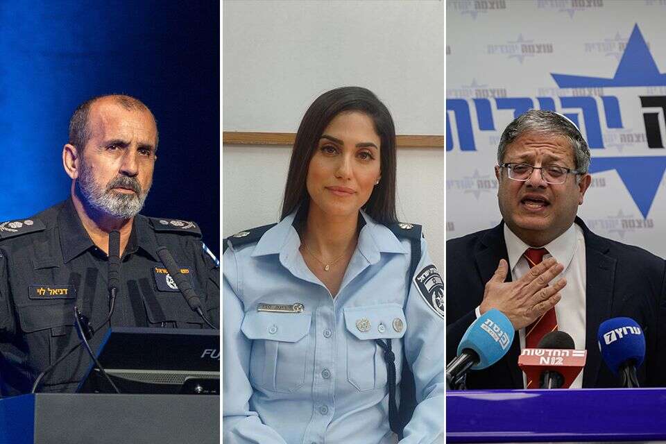 השר בן גביר, רפ"ק סבן והמפכ"ל לוי , אורן בן חקון, דוברות המשטרה