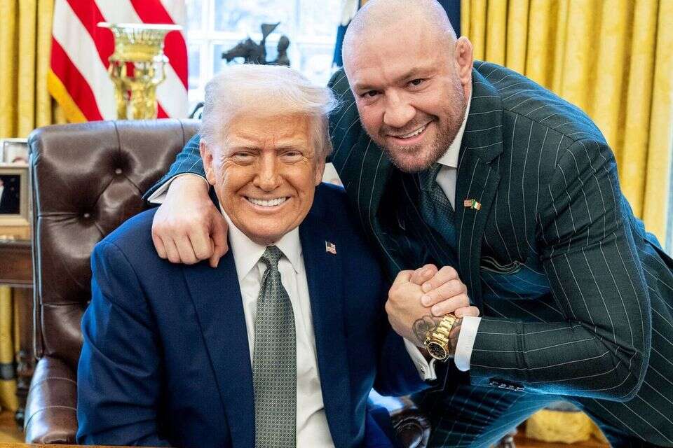 קונור מקגרגור ודונלד טראמפ בבית הלבן  , X/@POTUS