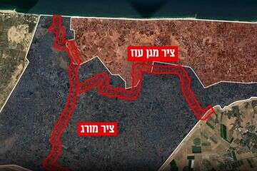  אילוסטרציה של ציר "מגן עוז" , דובר צה"ל