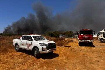 השריפה באזור שתולים , עמית וקנין תיעוד מבצעי כב״ה