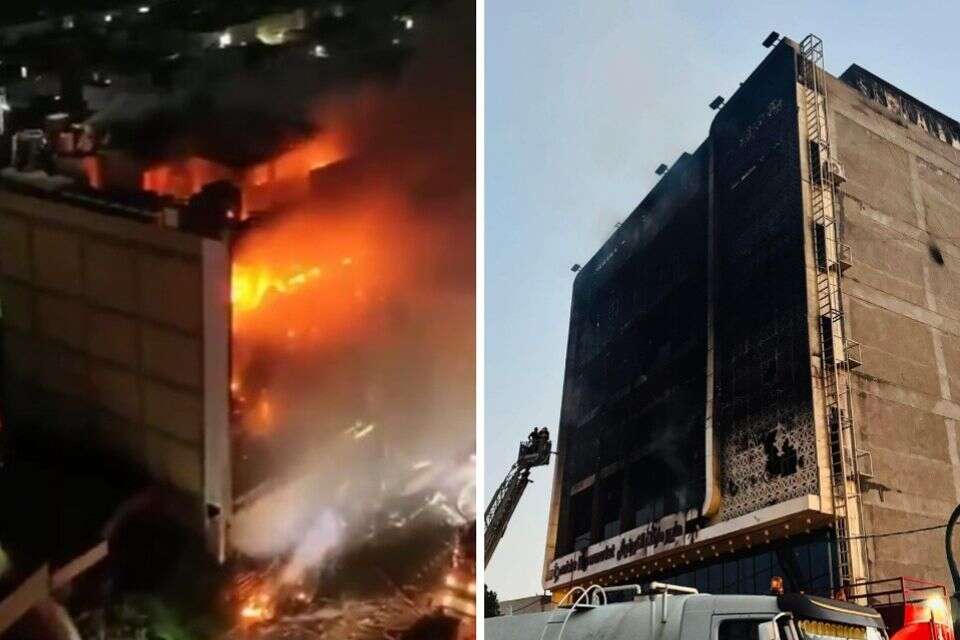 שריפת מרכז הקניות בעיר אל-כות בעיראק , רשתות ערביות