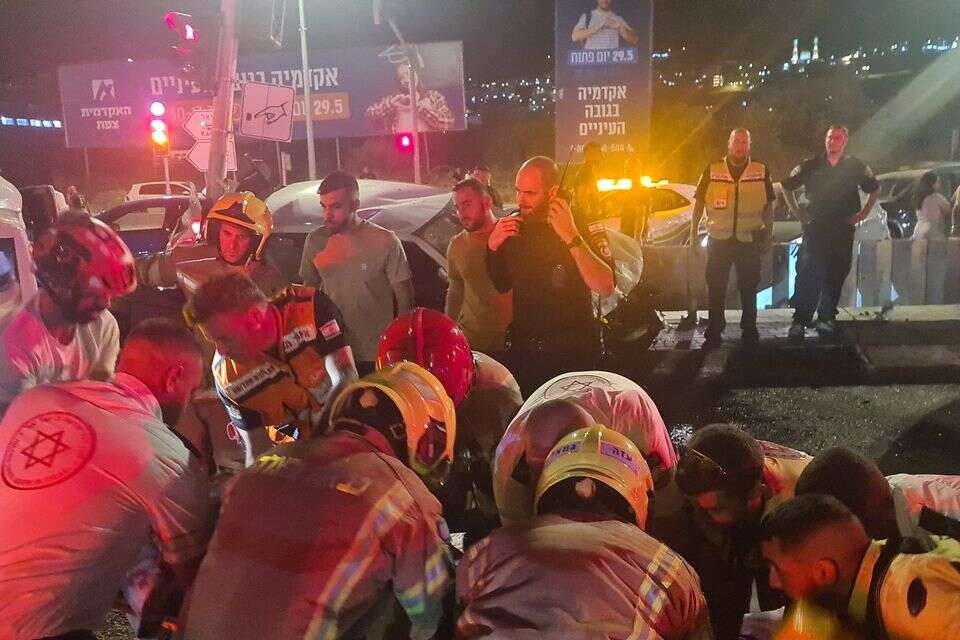 זירת התאונה בכביש 85 , יצחק ויימן / כב״ה צפון