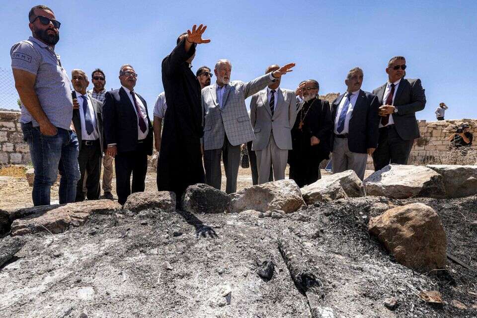 האקבי בביקור בטייבה , AFP