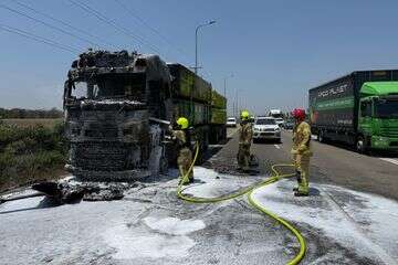 המשאית בקרית גת , כבאות והצלה מחוז דרום