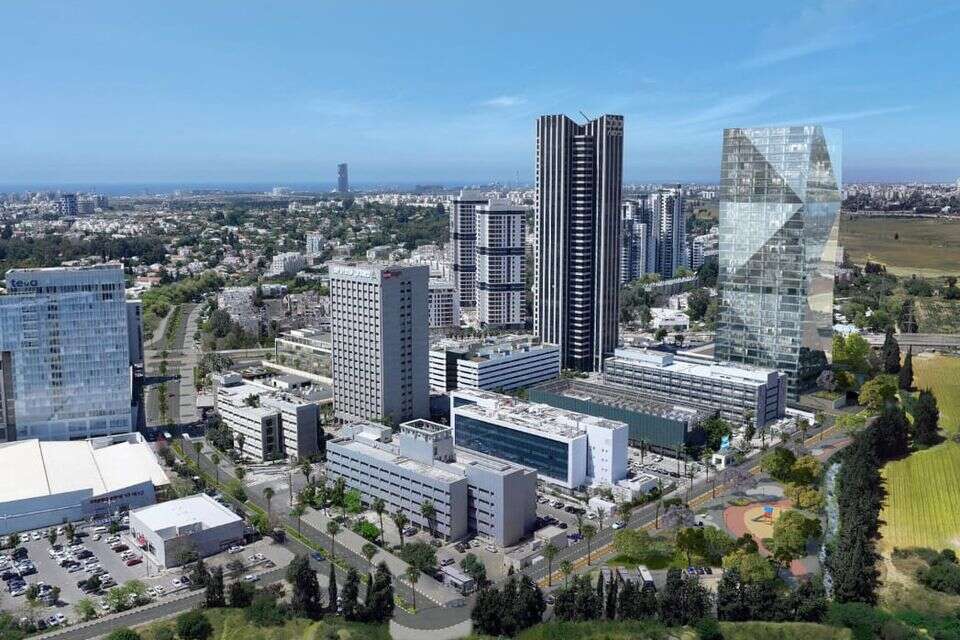 משרדים של פארק עתידים תל אביב , רון איילון; הדמיה: OLIN