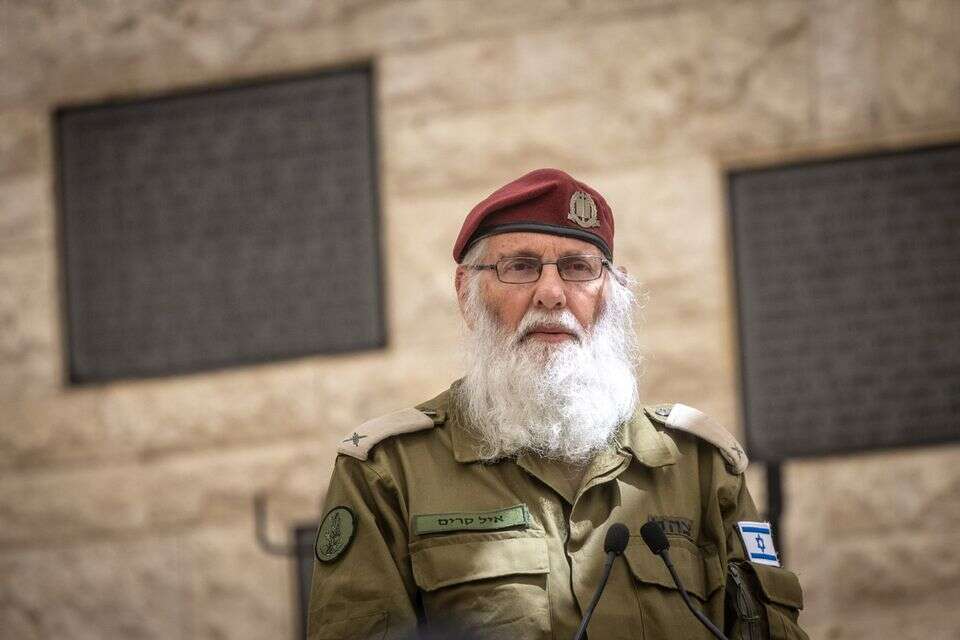 הרב הצבאי הראשי אייל קרים , חיים גולדברג/פלאש90
