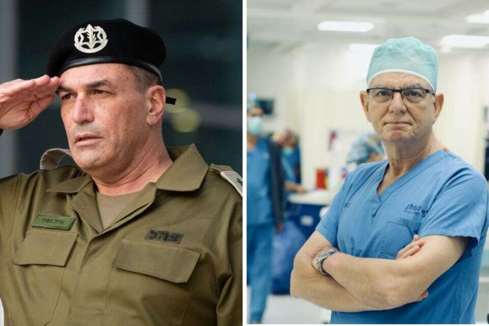 פרופ' ציון חגי והרמטכ"ל זמיר , אורן כהן ודובר צה"ל