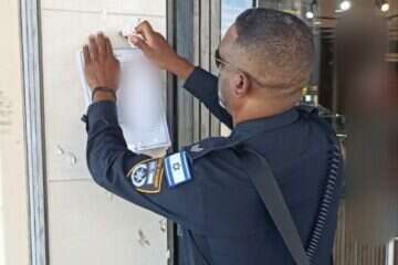 מסעדה בלוד נסגרה בצו מנהלי לאחר שהעסיקה שב"ח פלשתיני , דוברות המשטרה