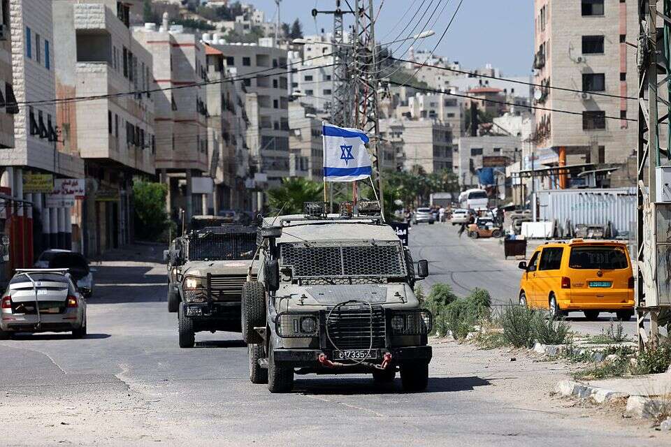רכבי צה"ל בשכם (ארכיון) , אי.פי.איי