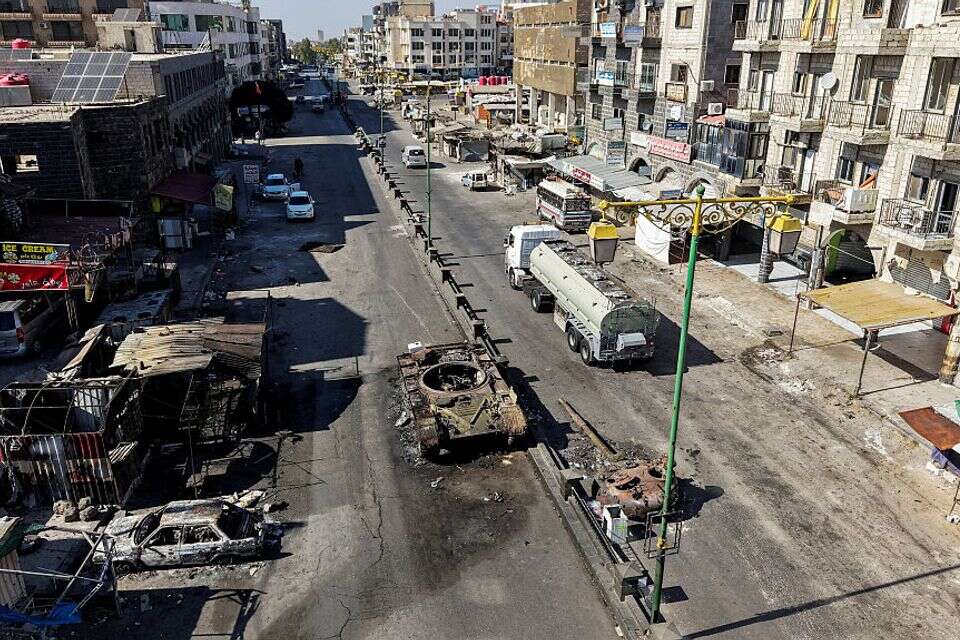 מבט מלמעלה: א-סווידאא' השבוע לאחר סיום הקרבות , רויטרס