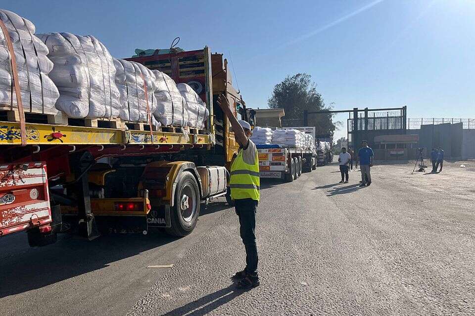 סיוע הומניטרי נכנס למעבר רפיח , EPA