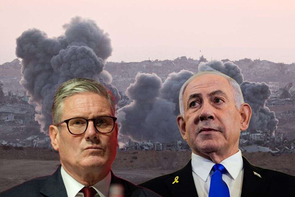 קיר סטארמר ונתניהו על רקע פיצוצים בעזה , AP, רויטרס