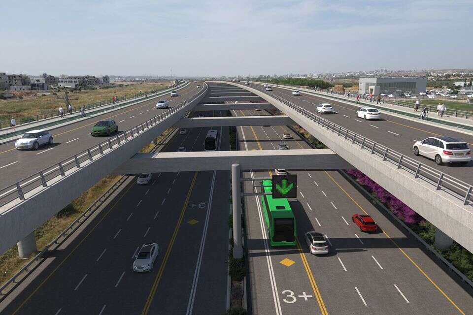 קומה שנייה של נתיבים תוקם בכביש 6 , חוצה ישראל