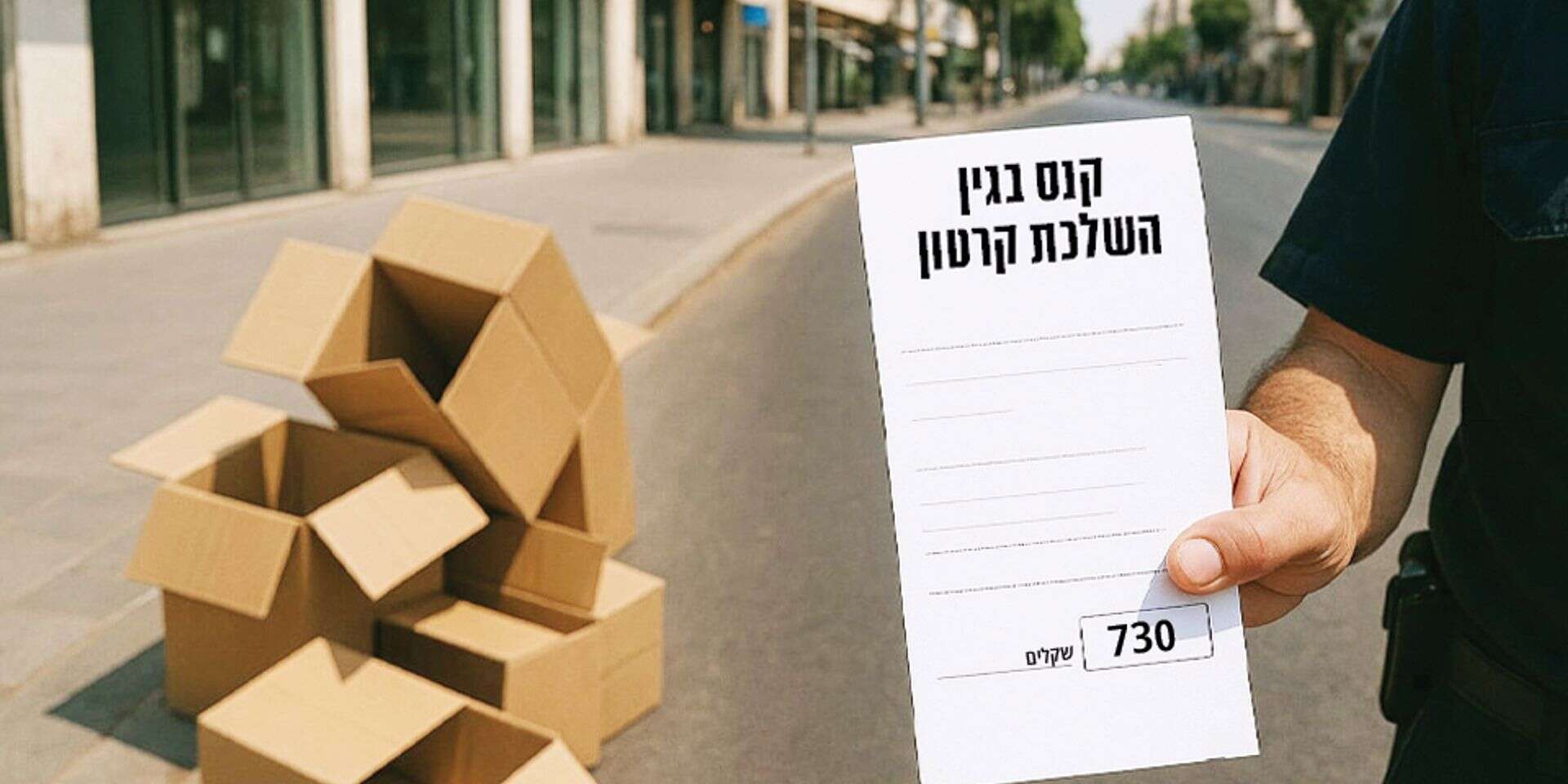 הזיזו לך את הקרטונים כדי לפנות מקום? אתה זה שתקבל את הדוח. אילוסטרציה , CHAT GPT