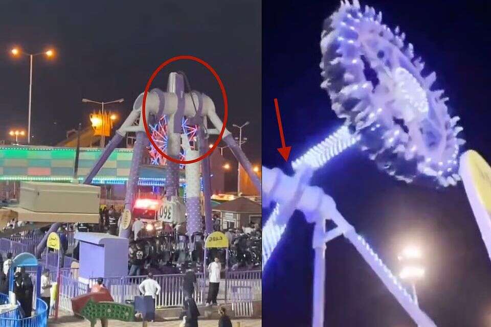 מתקן השעשועים שקרס בסעודיה , רשתות חברתיות