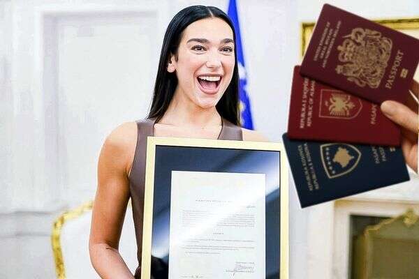 דואה ליפה ושלושת הדרכונים שהיא מחזיקה , אינסטגרם, עיבוד תמונה