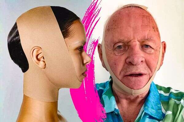 אנתוני הופקינס ומסכת הפנים החדשה של סקימס , אינסטגרם