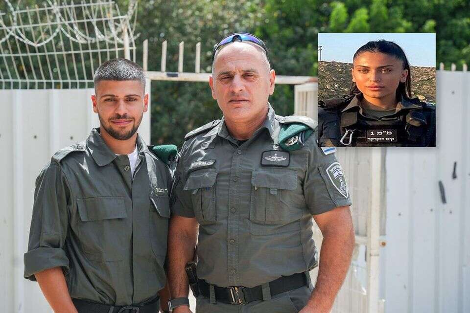 מפקד משמר הגבול, ניצב בריק יצחק ואורן, אחיה של פקד קים דוקרקר, שהתגייס למג"ב ,