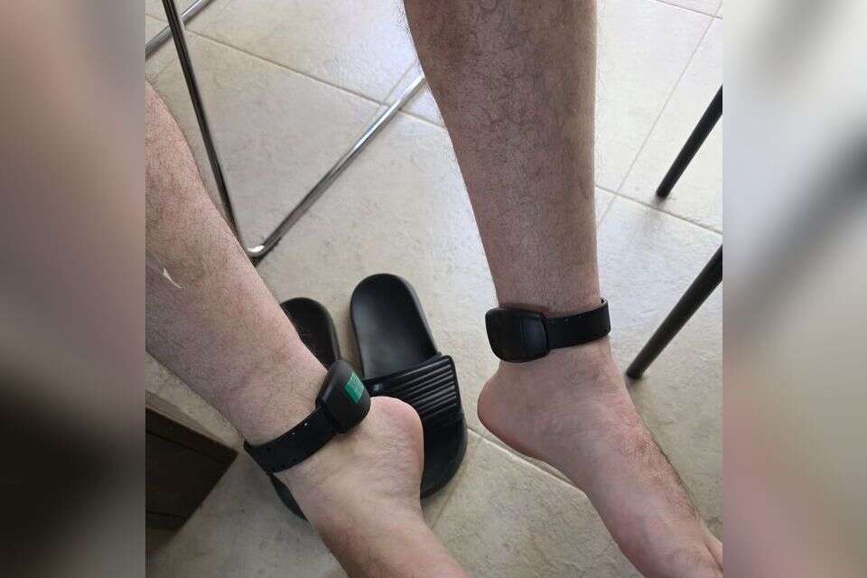 שני אזיקים אלקטרוניים משני גופים שונים , ללא קרדיט