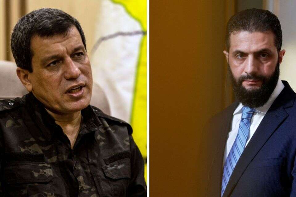 אחמד א-שרע, מאזלום עבדי, המפקד הצבאי של הכוחות הכורדיים , AP